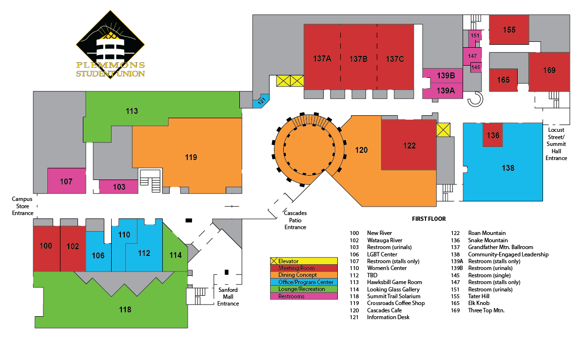 PSU First Floor Map